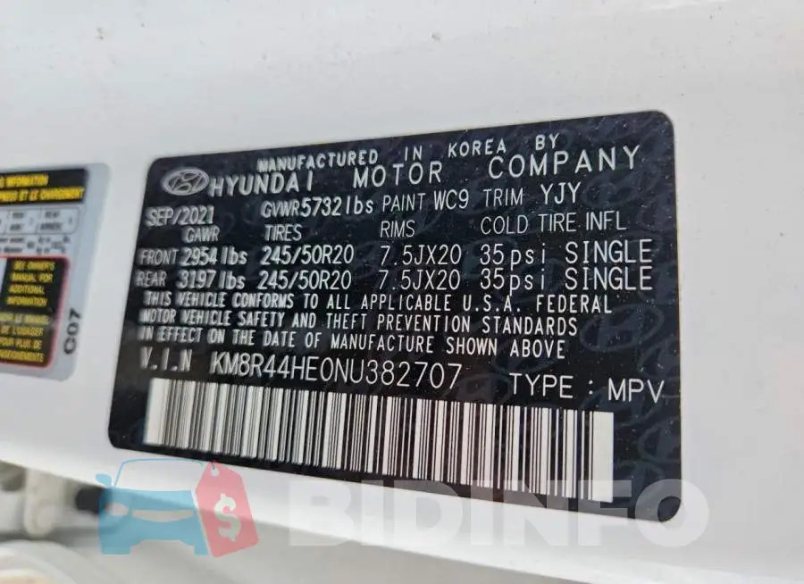 KM8R44HE0NU382707 Photo# 13