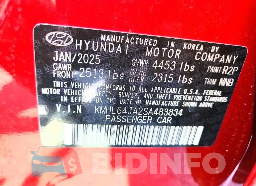 KMHL64JA2SA483834 Photo# 13