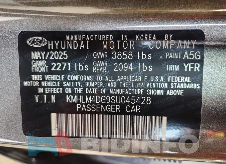 KMHLM4DG9SU045428 Photo# 13