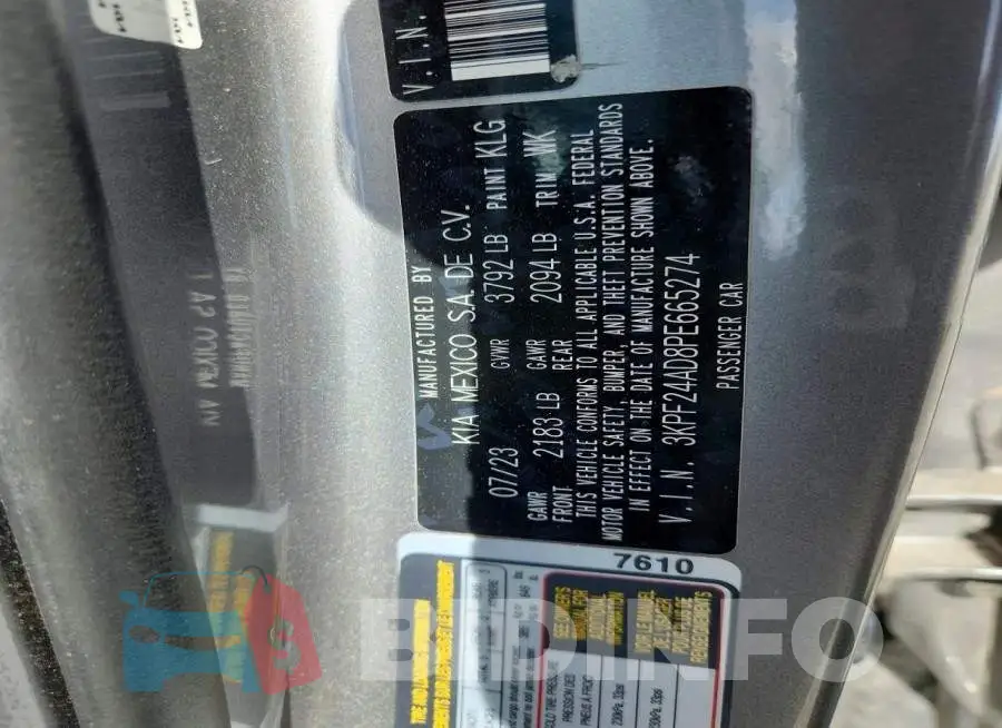 3KPF24AD8PE665274 Photo# 13