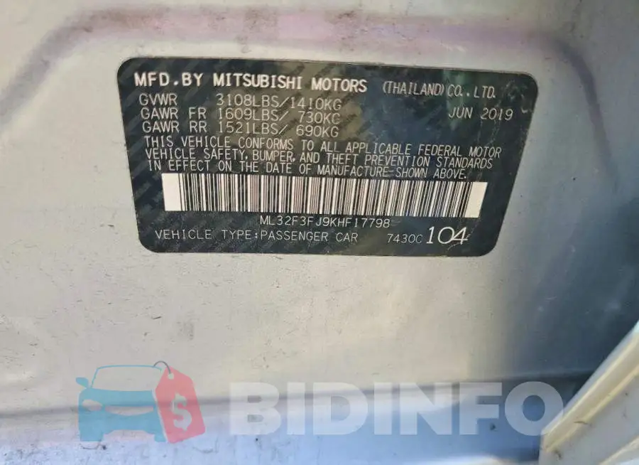ML32F3FJ9KHF17798 Photo# 12