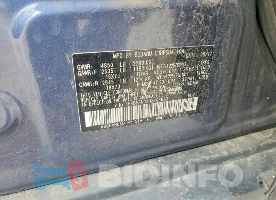 4S4BSENCXH3408613 Photo# 12