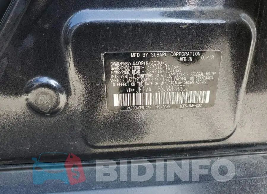 JF1VA1L68J8828802 Photo# 13