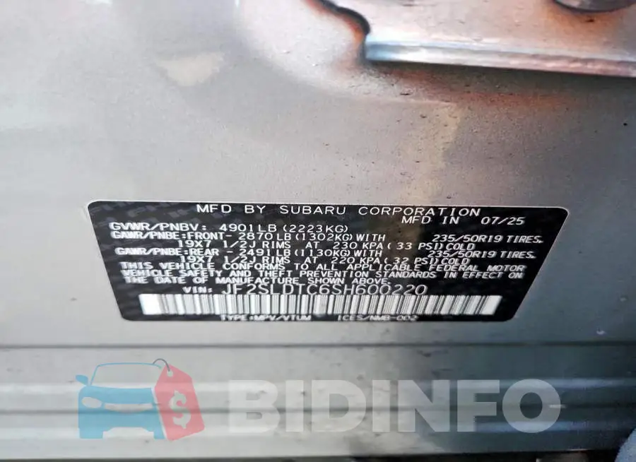 JF2SLDTC6SH600220 Photo# 14