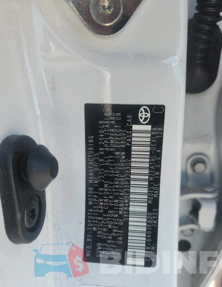 5YFB4MDE3SP338902 Photo# 12