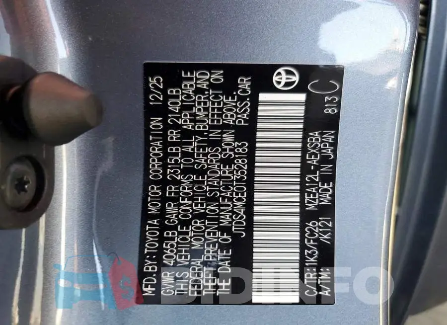 JTDS4MCE0T3528183 Photo# 13