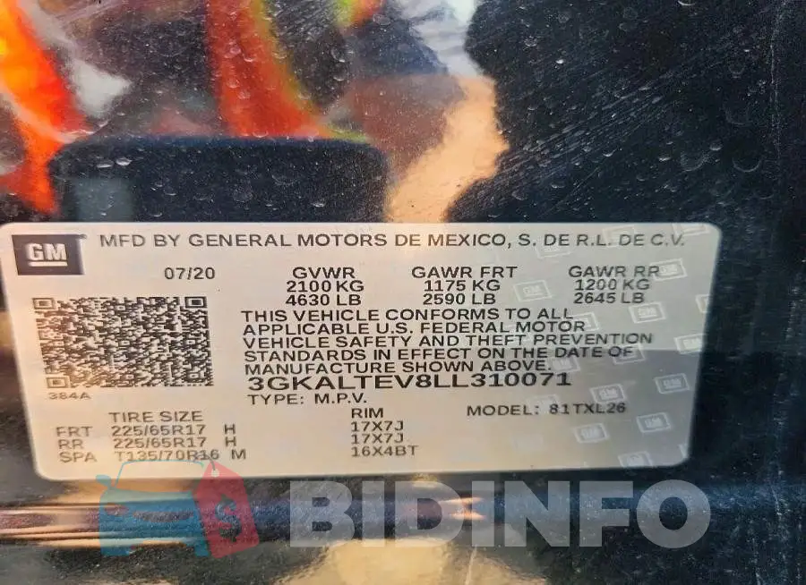 3GKALTEV8LL310071 Photo# 12