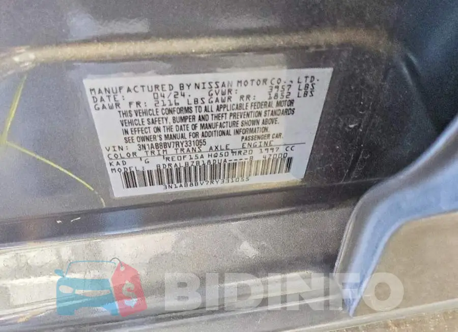 3N1AB8BV7RY331055 Photo# 12