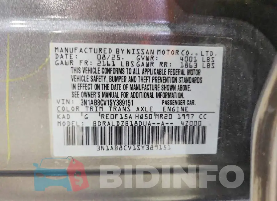 3N1AB8CV1SY389151 Photo# 12