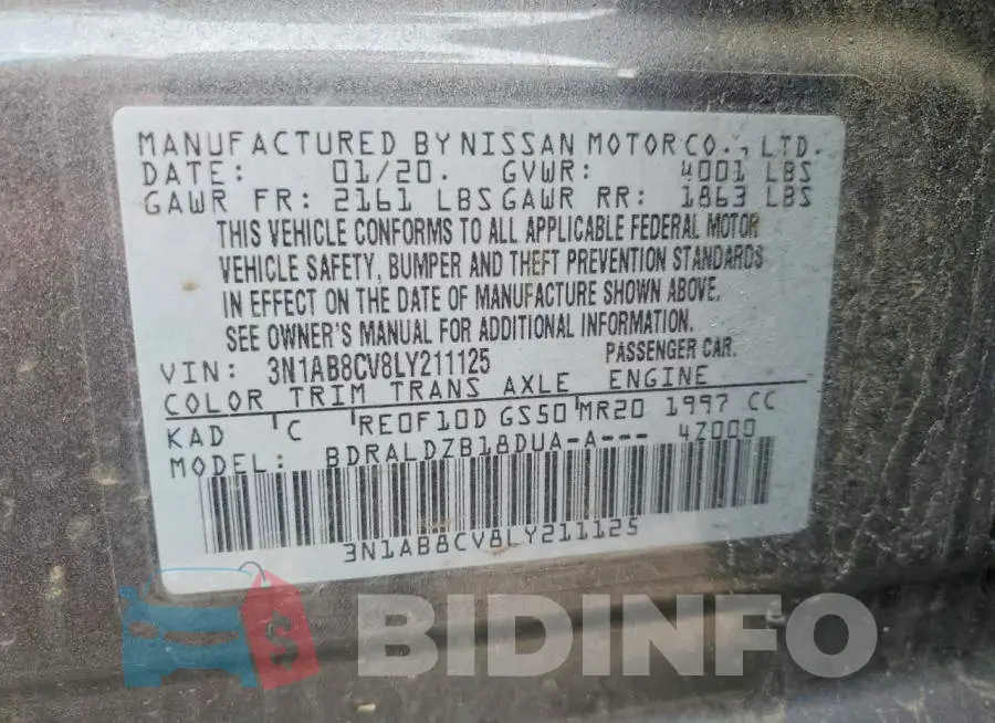 3N1AB8CV8LY211125 Photo# 13