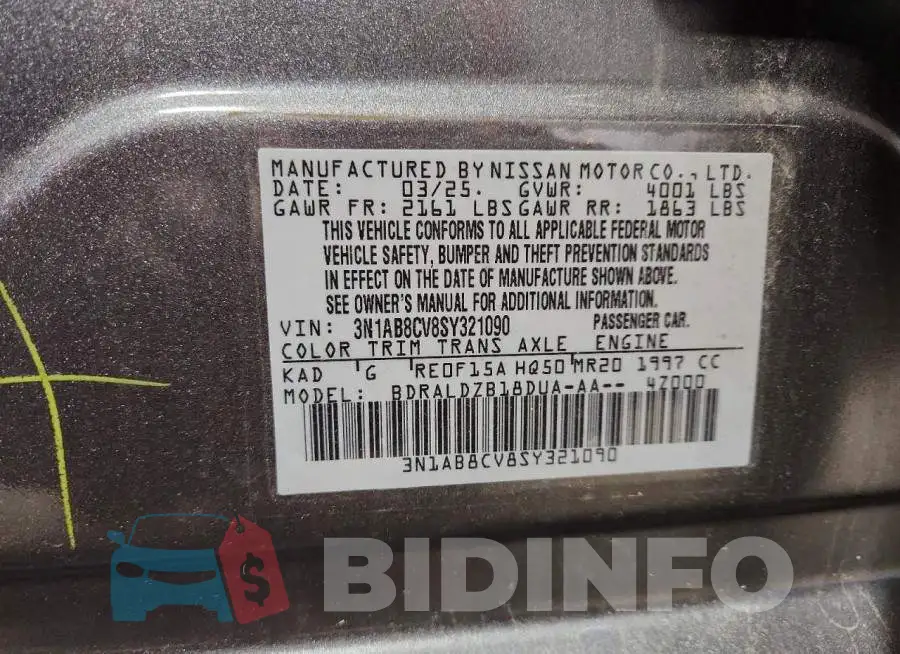 3N1AB8CV8SY321090 Photo# 12