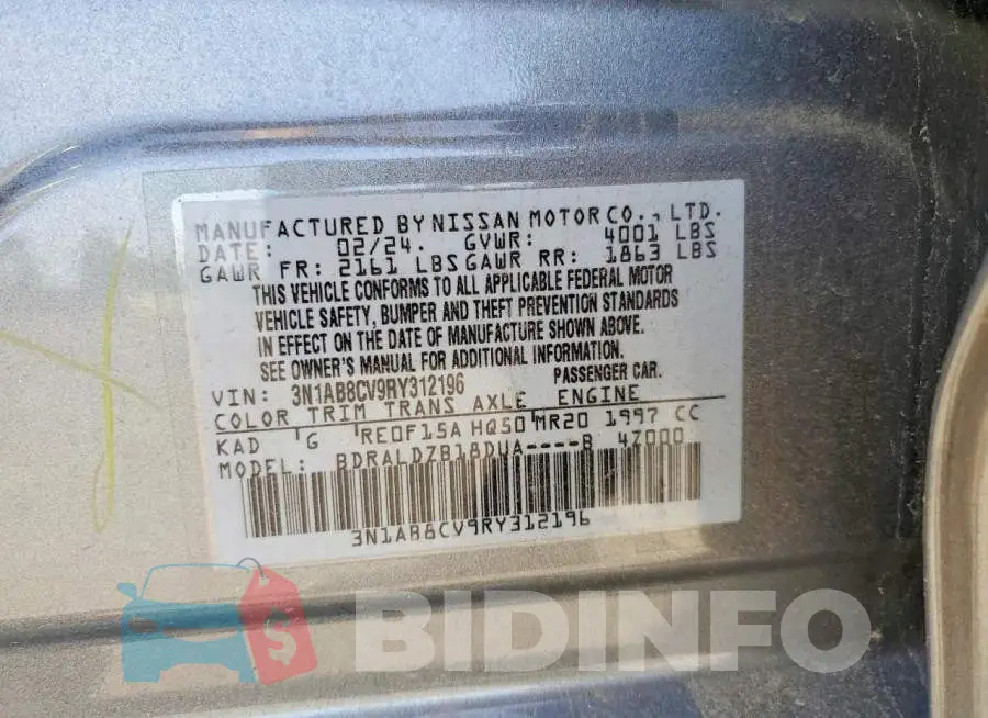 3N1AB8CV9RY312196 Photo# 12