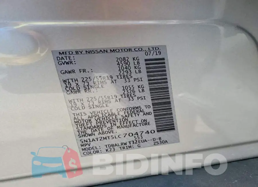 5N1AT2MT5LC704740 Photo# 13