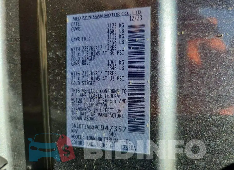 5N1BT3ABXPC947357 Photo# 14