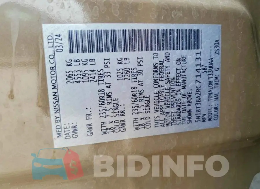 5N1BT3BA2RC714131 Photo# 13