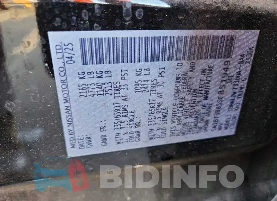 5N1BT3BB5SC851949 Photo# 14