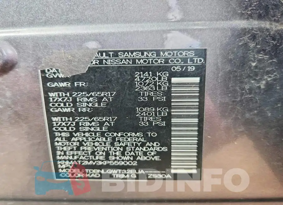 KNMAT2MV3KP559002 Photo# 13