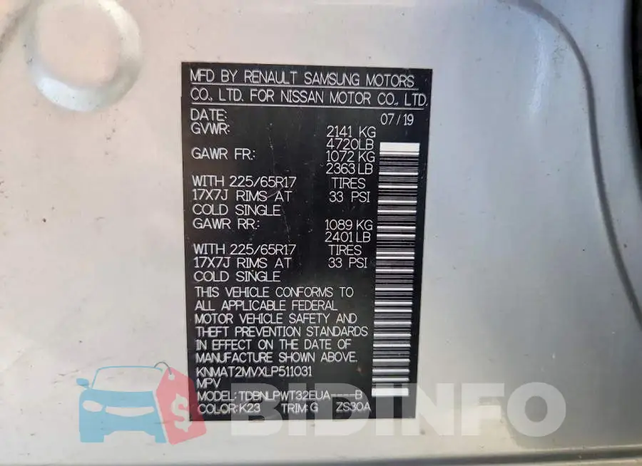KNMAT2MVXLP511031 Photo# 14
