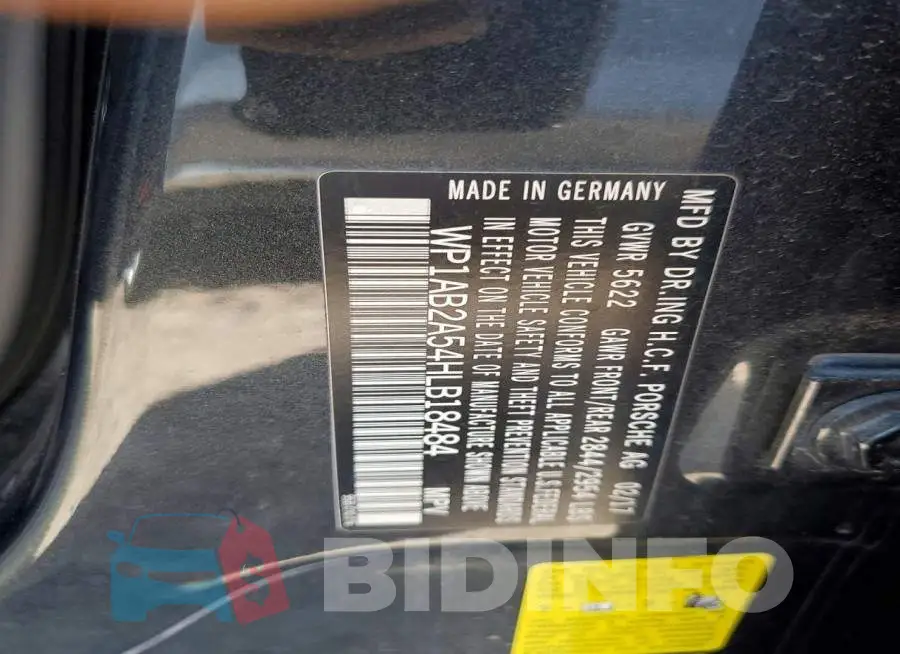 WP1AB2A54HLB18484 Photo# 12