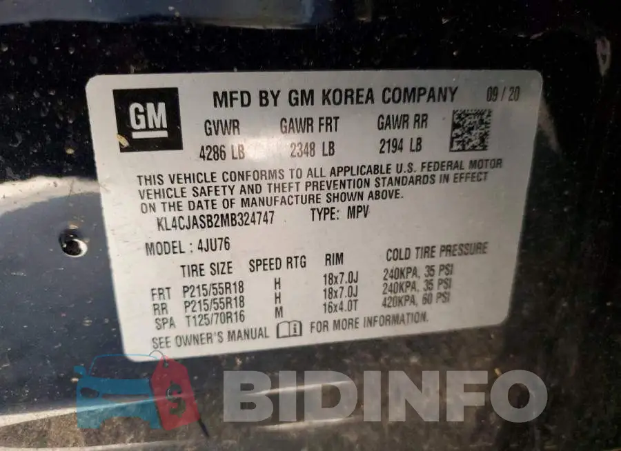 KL4CJASB2MB324747 Photo# 12