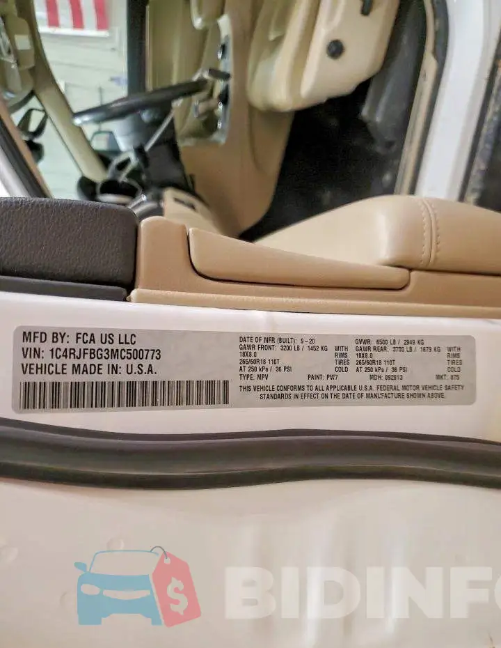 1C4RJFBG3MC500773 Photo# 14