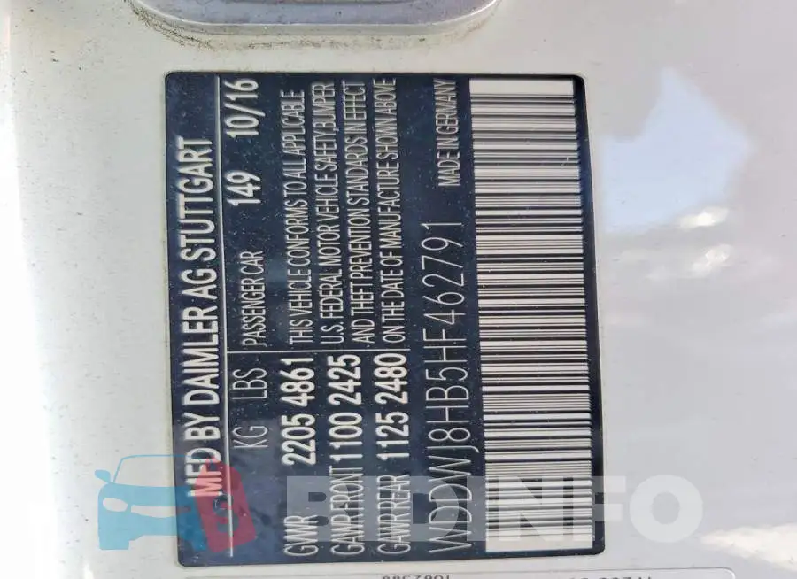 WDDWJ8HB5HF462791 Photo# 13