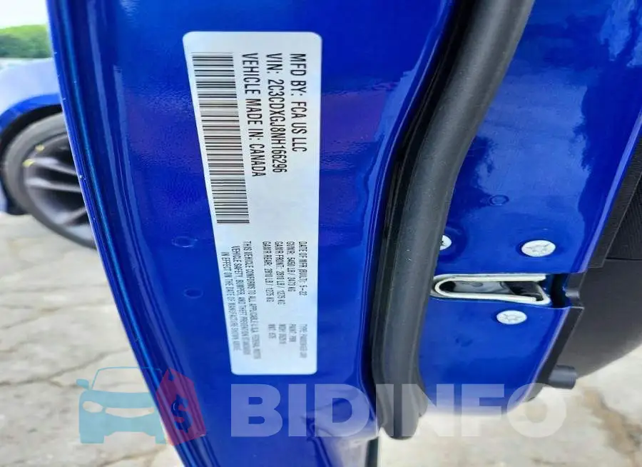 2C3CDXGJ8NH166296 Photo# 12