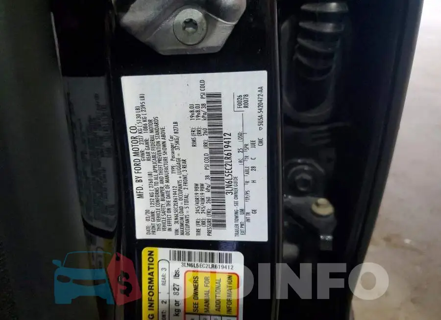 3LN6L5EC2LR619412 Photo# 12