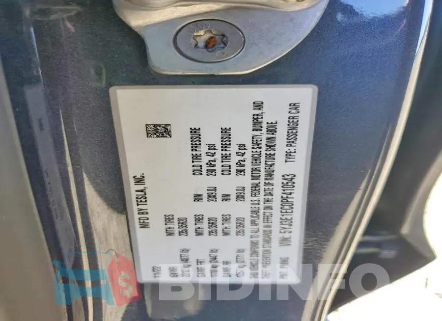 5YJ3E1EC0PF410543 Photo# 12