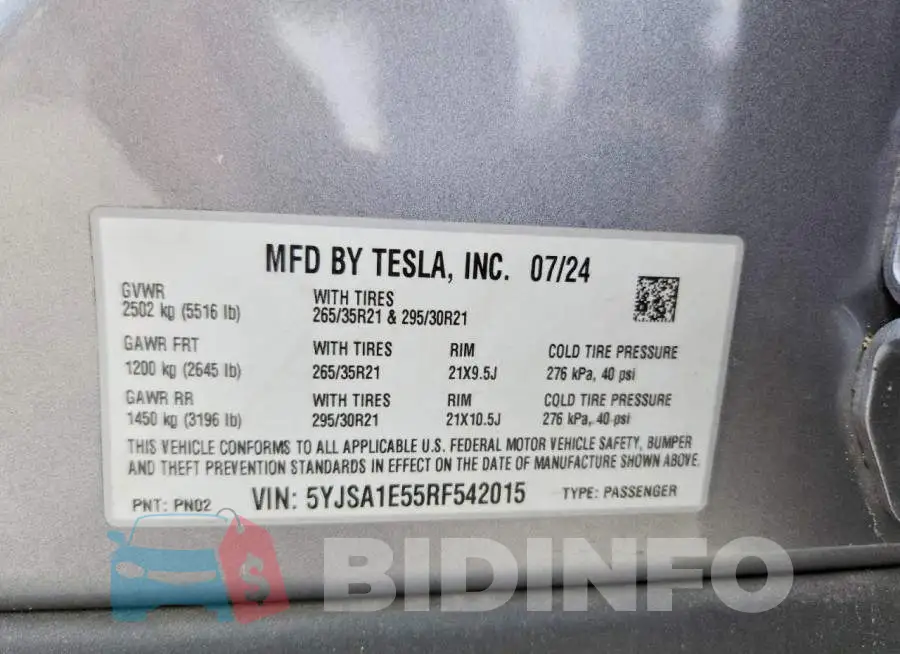 5YJSA1E55RF542015 Photo# 12