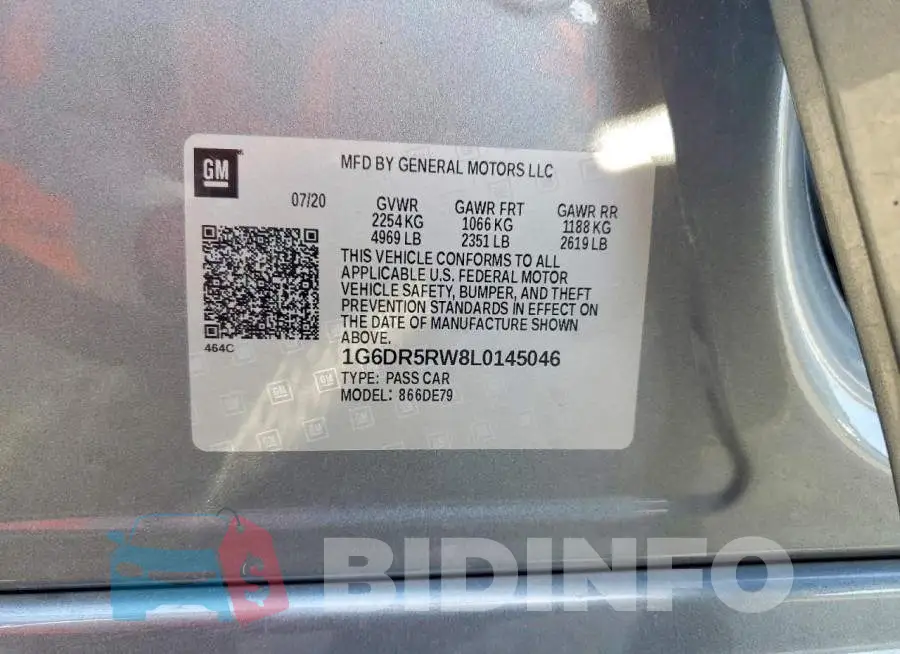 1G6DR5RW8L0145046 Photo# 12
