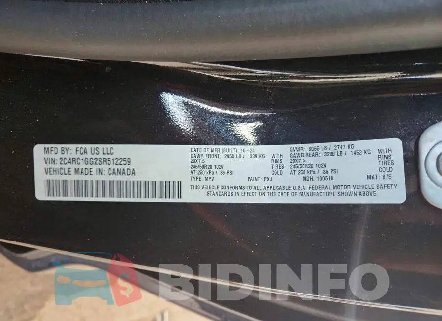 2C4RC1GG2SR512259 Photo# 13
