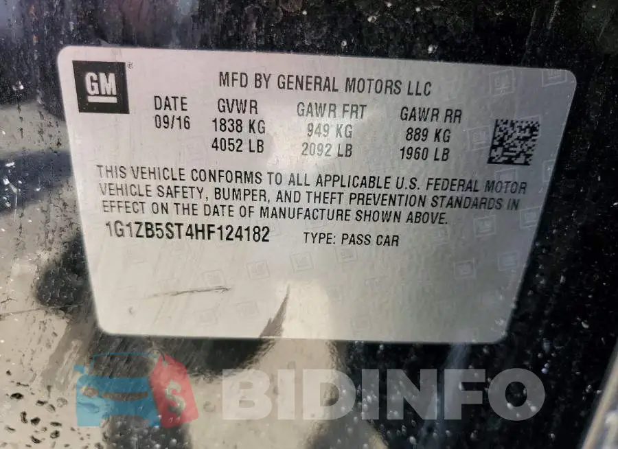 1G1ZB5ST4HF124182 Photo# 12