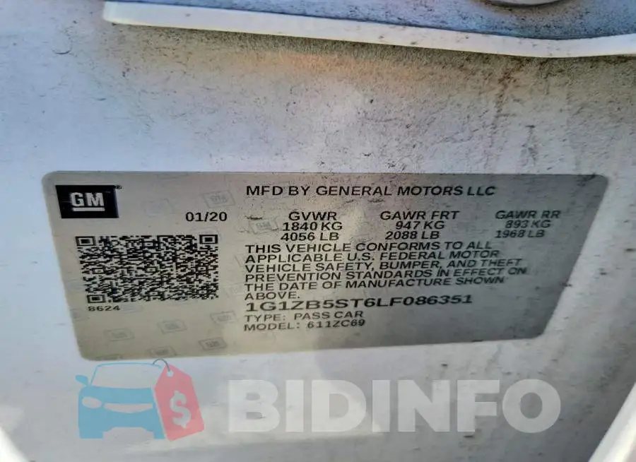 1G1ZB5ST6LF086351 Photo# 12
