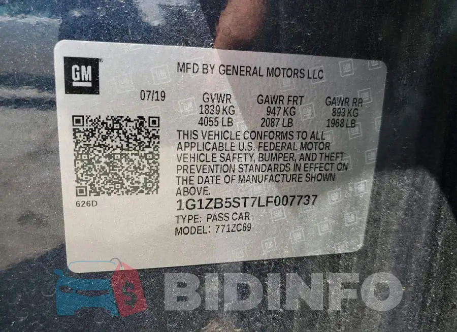 1G1ZB5ST7LF007737 Photo# 12