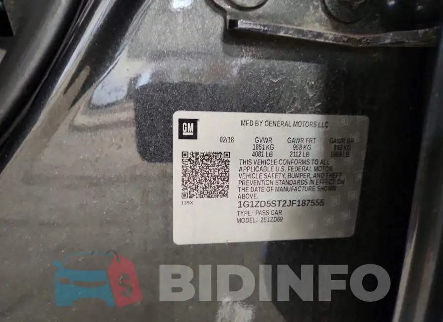 1G1ZD5ST2JF187555 Photo# 12