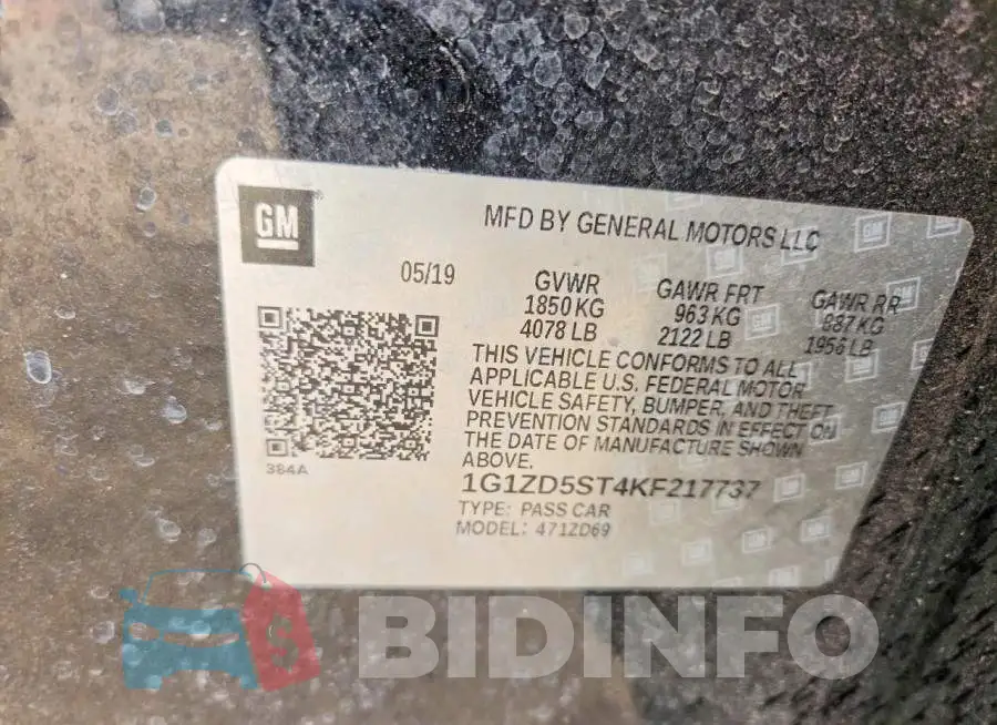 1G1ZD5ST4KF217737 Photo# 12