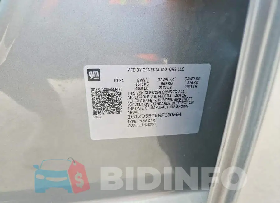 1G1ZD5ST6RF160564 Photo# 13