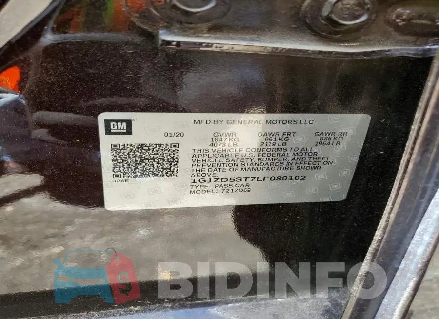 1G1ZD5ST7LF080102 Photo# 12