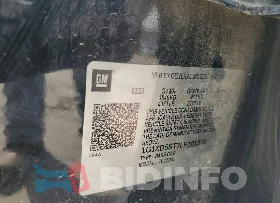 1G1ZD5ST7LF101370 Photo# 12