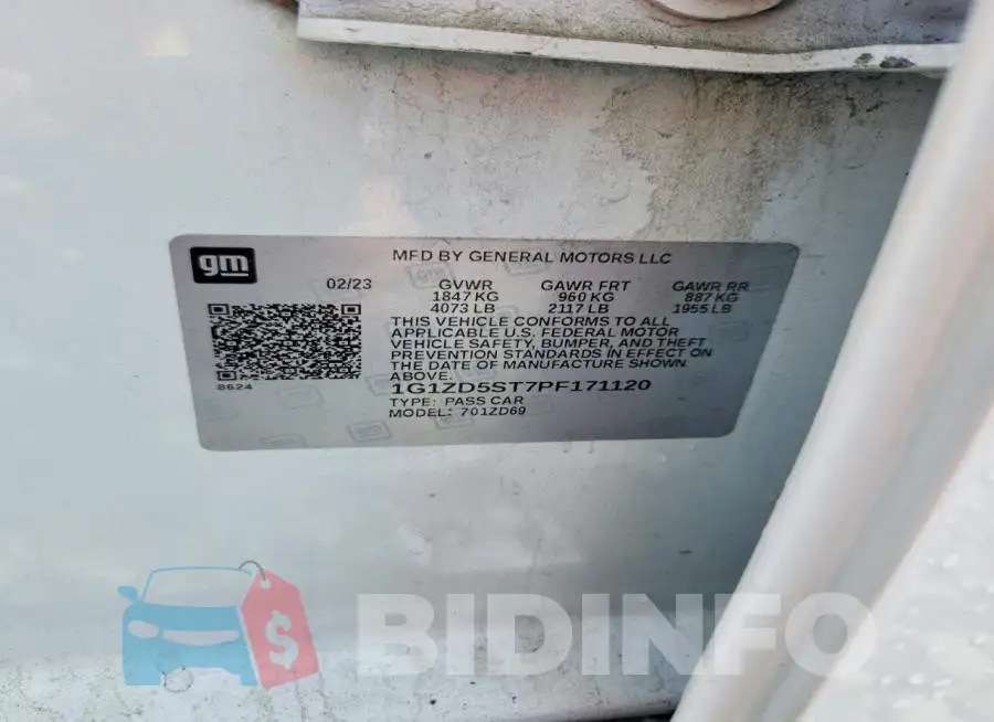 1G1ZD5ST7PF171120 Photo# 12
