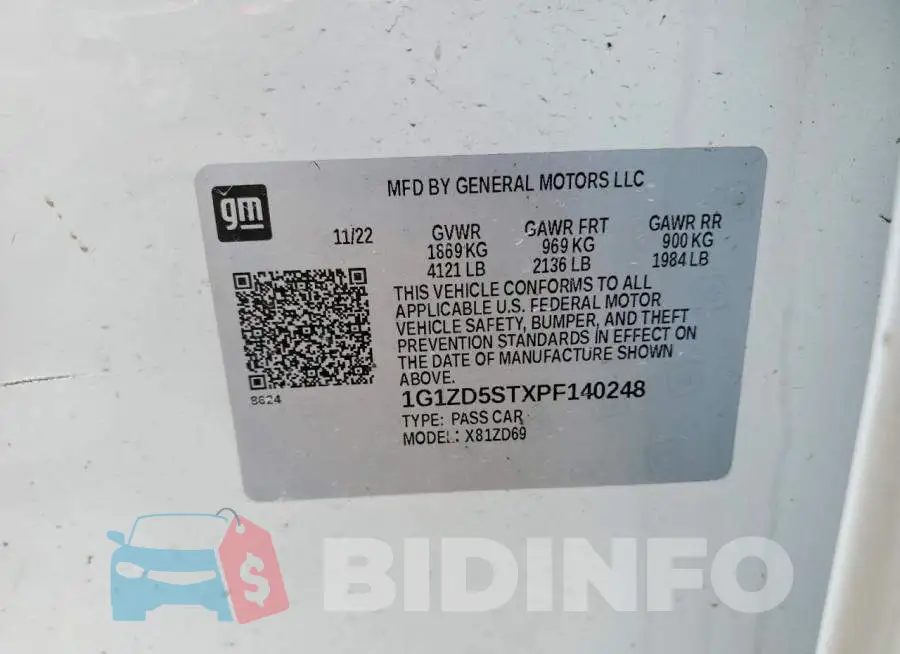 1G1ZD5STXPF140248 Photo# 12