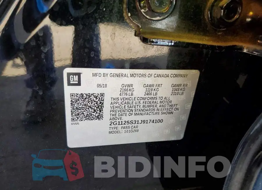 2G1125S31J9174100 Photo# 12
