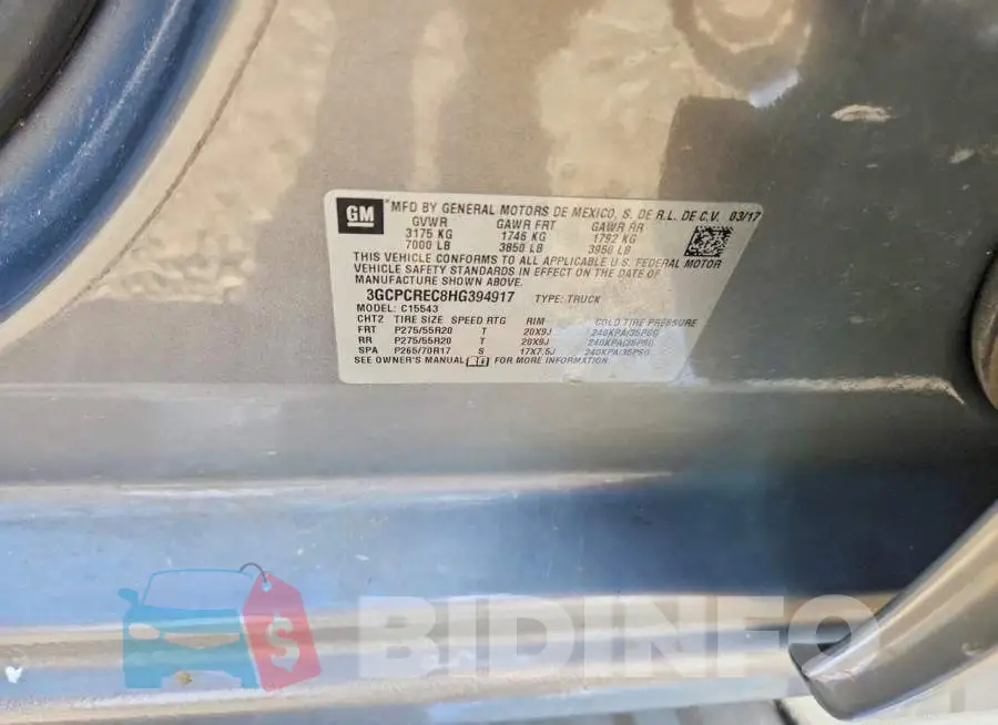 3GCPCREC8HG394917 Photo# 12