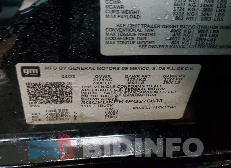 3GCPDKEK4PG276633 Photo# 12