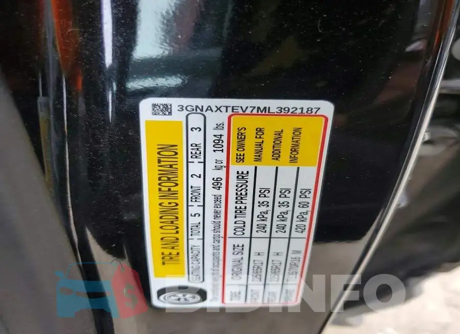 3GNAXTEV7ML392187 Photo# 12