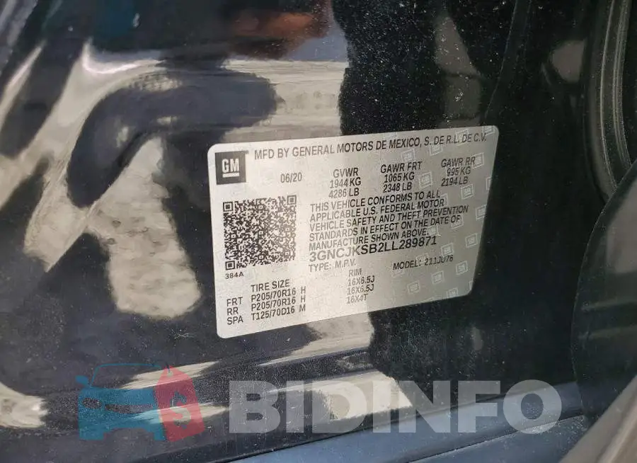 3GNCJKSB2LL289871 Photo# 12