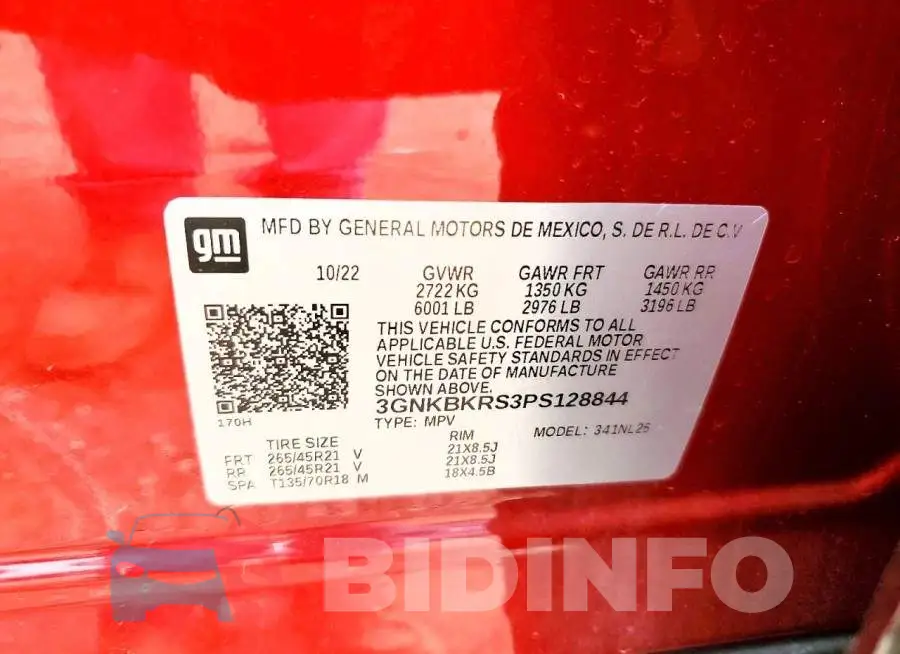 3GNKBKRS3PS128844 Photo# 12