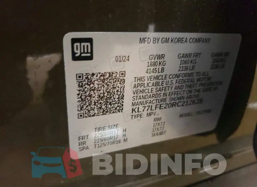 KL77LFE20RC212635 Photo# 13