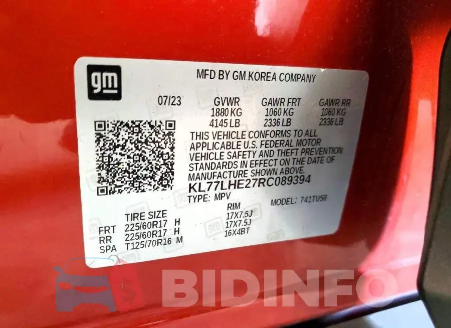 KL77LHE27RC089394 Photo# 13